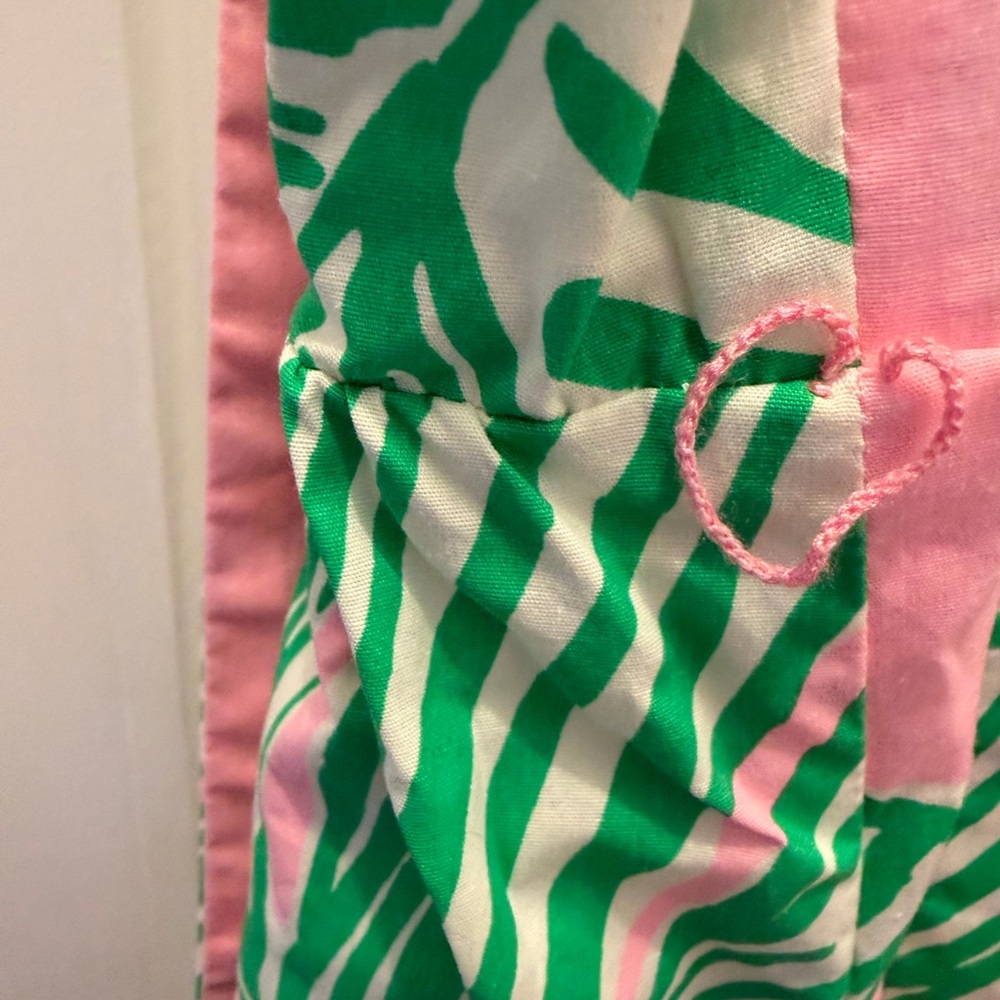 LILLY PULITZER TRISHA STRETCH SHIRTDRESS SIZE 8 WHO LET THE FRONDS OUT EXCELLENT - Picture 8 of 14